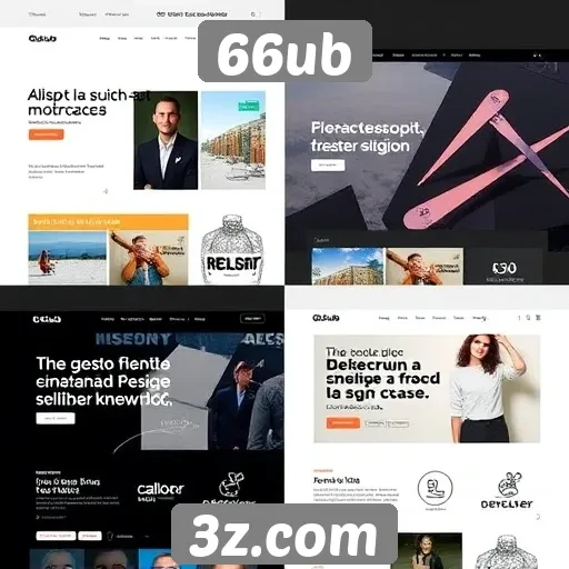 Evolução do design do site 66ub ao longo do tempo